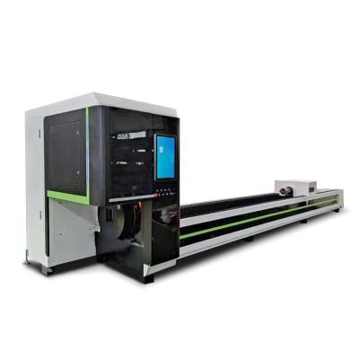 China Pipe Tube Laser Cutting Machine 1070nm Wavelength 1KW - 3KW Fiber Laser Cutter for sale