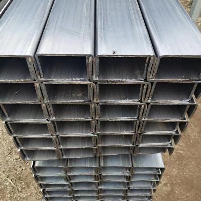 China A53 Q195 Q235 Galvanized Channel AISI ASTM Steel Profile Building Frame High Intensity for sale
