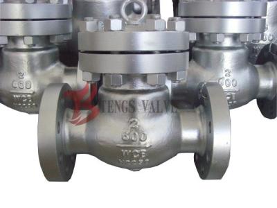 China Flanged / Butt Weld Check Valve Swing Type Disc Cast Carbon Steel 600LB for sale