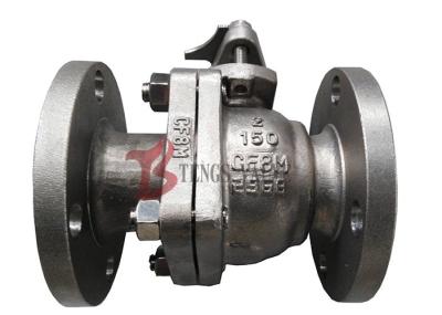 China Stainless Steel Soft Seated Ball Valve , CF8M Manual Ball Valve FB 150LB for sale