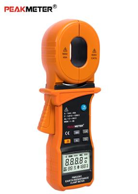 China Auto ranging Orange 40A RMS electric power digital Ground Resistance Clamp Meter for sale