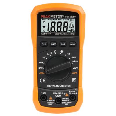 China Specialize Smart Automotive Digital Multimeter DC9V 6F22 Battery With NCV Function for sale