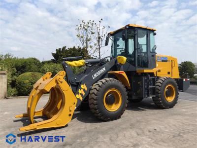 China XCMG 3 Ton Wheel Loader LW300KN With Wood Grapple & Weichai 92kW Engine for sale