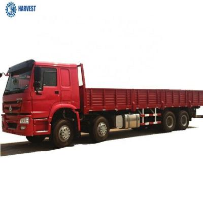 China 8600x2300x600mm Sinotruk Howo 8x4 Diesel 371hp Side Wall Heavy Duty Cargo Truck for sale