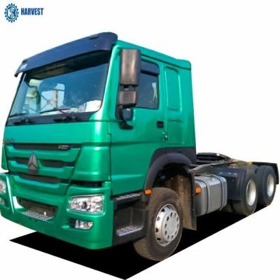 China Engine Capacity 9.726L Green Color Sinotruk Howo 420hp Prime Mover Truck for sale