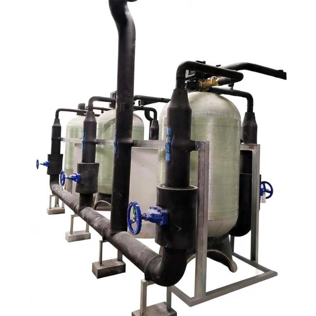 Commercial water softening system installation