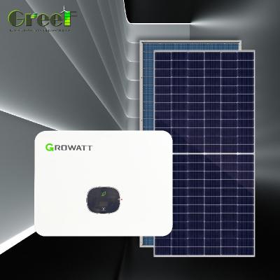 China Display LCD Sistema de energía solar de silicio monocristalino en red para medición de la red en venta