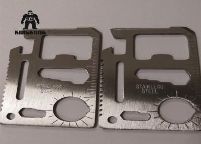 China Metal    Multi Function  Stainless Steel Business Cards Outdoor   Camping Travelling Support for sale