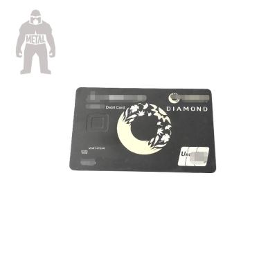 China Colored Metal Bank Metal Membership Card Stainless Steel Metal ID Card for sale