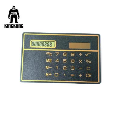 China Portable Micro PVC Business Cards , Black Blank Plastic Id Cards Solar Calculated for sale