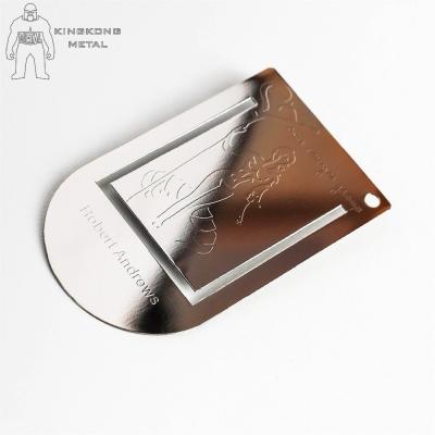 China Color Printed  Engraved Metal Bookmarks For Men  Promotional  Gift Logo Engraved for sale