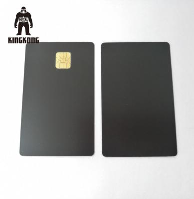 China Personalised Custom Metal Membership Cards With IC Contact Chip 0.84mm Thickness for sale