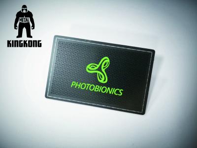 China Luxury Stainless Steel Matte Black Background Metal Business Member Card 85x54mm for sale