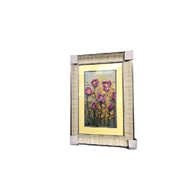 China Square Decor Gold Framed Wall Art For Bedroom 500 x 700mm Contemporary for sale