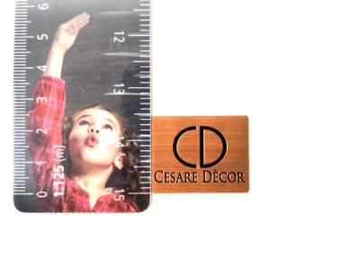 China La etiqueta de marca cepillada cobre de encargo del tamaño marca la placa adhesiva de la placa con etiqueta de metal grabada en venta