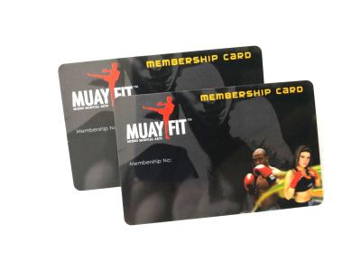 China tarjeta de crédito del PVC de la impresión en offset 4C/carnets de socio del club de fitness en venta