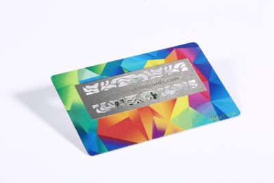 China Frosted Stainless Steel Metal Business Cards For Night Bar Shop for sale