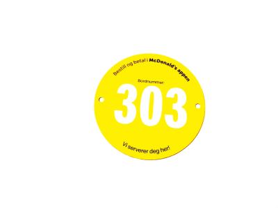 China 2 Holes Metal Label Plates Customized Metal Logo Tag 70mm Diameter for sale