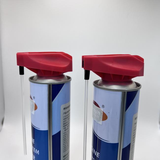 Close-up of foldable aerosol trigger cap