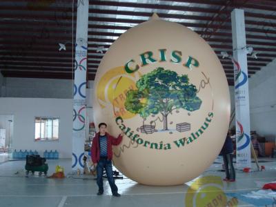 China Air Brush UV Printed Wall Nut Fruit Shaped Balloons For Helium / Event Show 5m High for sale