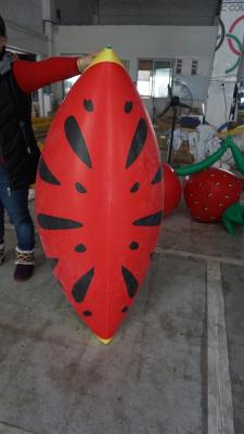 China Personalised Fruit Shaped Balloons , 1.2m Long Inflatable Watermelon Slicer for sale