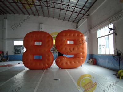 China Cold Air Advertising Inflatable Product Replicas / Custom Made PVC Number Balloons for sale