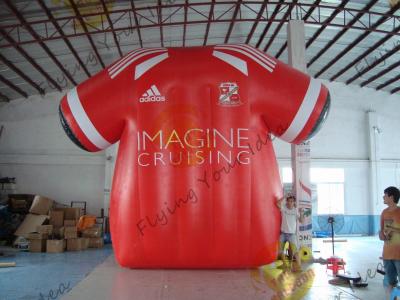 China Beatiful Red Inflatable Marketing Products , Rental Inflatable Safety Suit for sale