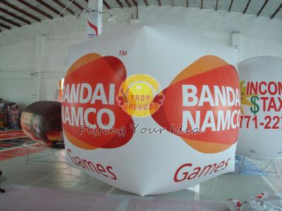 China Cube balloon with four sides digital printing, Inflatable Ground Balloon for Trade show for sale