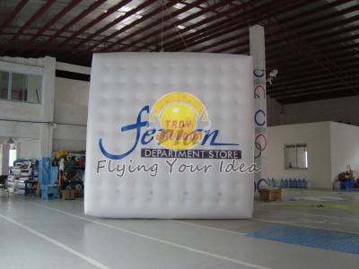 China Customized Inflatable advertising helium cube balloon with four sides digital printing for sale