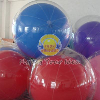 China Transparent Inflatable Advertising Inflatable Helium Balloon for Entertainment events for sale