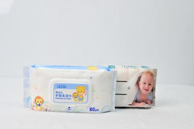 China 45gsm Baby Cleansing Wipes 99.9% EDI Purified Water Perfume Free for sale