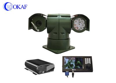 China RS485 Vehicle Mounted Military PTZ Camera 2.0MP 20x 25W for sale
