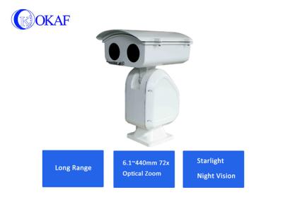 China Cámara del zoom óptico PTZ del nivel 72x de la luz de las estrellas con la lente de 6.1m m - de 440m m en venta