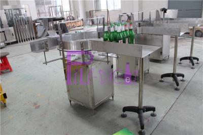 China Semi Automatic Glass Bottle Sorting Machine Rotary Type For Water Production Line for sale