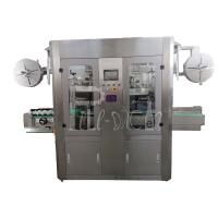 China Double Head Stretch Sleeve Applicator Machine PLC Programmable Control for sale