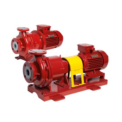 China Fluoropolymer Lined Centrifugal Magnetic Pump For Nitric Acid for sale