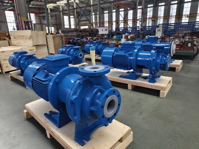 China FEP-lined Magnetic Drive Centrifugal Pump For H2SO4 for sale