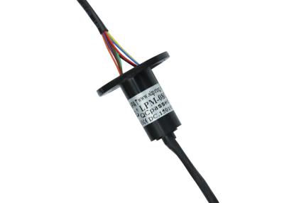 China Miniature Slip Ring 8 Circuits with Flange for sale
