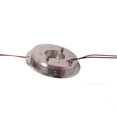 China 2 Circuits Pancake Slip Ring Transmitting 4A Current with 30mm Bore Dia for sale