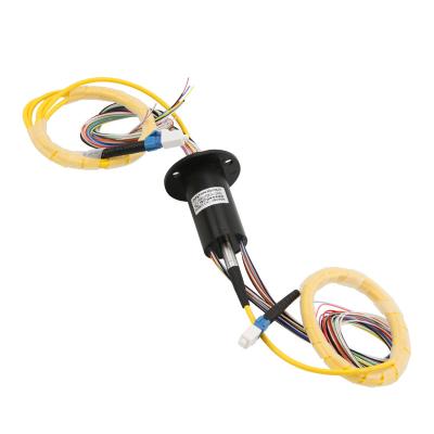 China 24 Circuits 2A Single Mode Rotary Slip Ring 300rpm Fiber Optic Rotary Joint for sale
