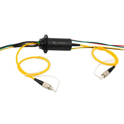 China Fiber Optic Rotary Joints 23dBm IP40 50mm Gold to Gold 2000rpm Optic slip ring for sale