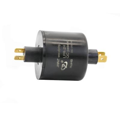China 2 Circuits Rotary Slip Ring 240V Voltage Pin Connection With Engineering Plastic Housing for sale
