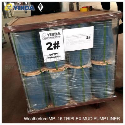 China Weatherford MP-16 Triplex Mud Pump Liner Chromium 26-28% High Chromium Alloy Inner for sale