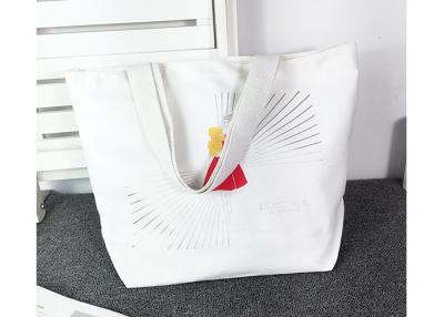 China Reusable Canvas Grocery Bags , Large Tote Shopper Bag Custom Brand Printed for sale