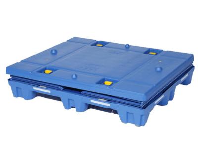 China HDPE PP Pallet Sleeve Box With EPP Foam Divider Tray For Auto Sunroof for sale