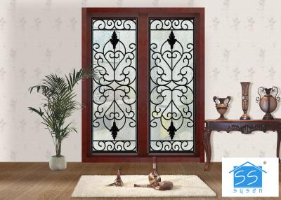 China Mosaic Metal Front Doors With Glass Custom Spray Coating Hot Dip Galvanize for sale
