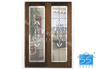 China Building Opaque Glass Patterns , Brass / Nickel / Patina Textured Glass Patterns for sale
