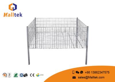 China Fully Welden Stackable Wire Baskets Customized Color Heavy Duty For Retail Store for sale