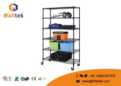 China Heavy Duty Wire Shelving Movable Height Adjustment Corrosion Resistant for sale
