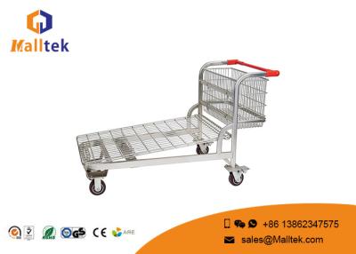 China Plegamiento movible de la carretilla de la logística de Warehouse del supermercado para transportar mercancías en venta